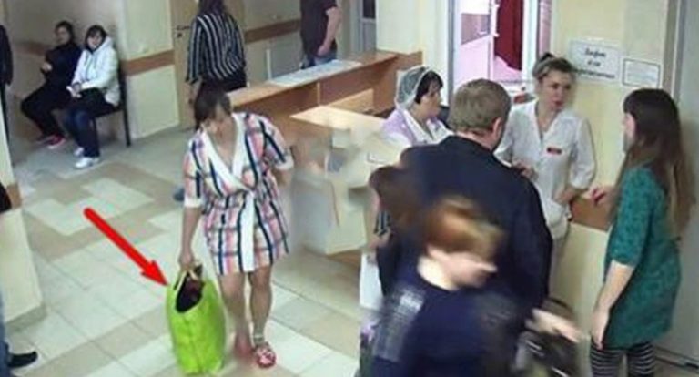 Камери відеонагляду зафіксували, що жінка виносить сумки з лікарні. Ось, що там виявилося!