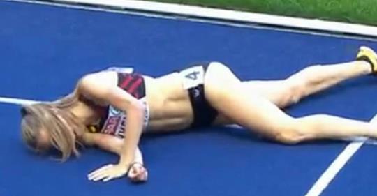 Бельгійка, впала на фініші! Те що зробила українська легкоатлетка шокувало всіх глядачів (ВІДЕО)